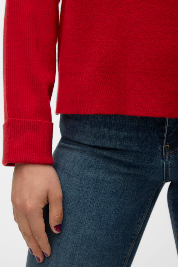 Pull col rond Rouge - VERO MODA®