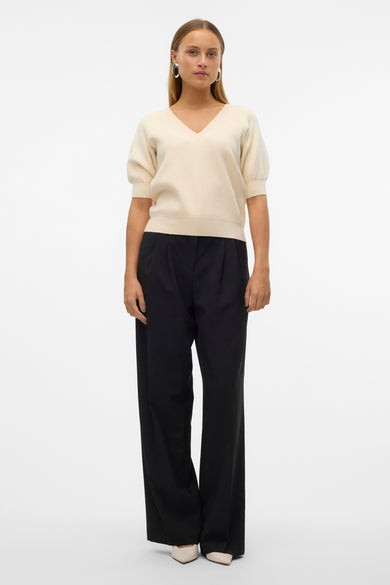 Pull col V Écru - VERO MODA®