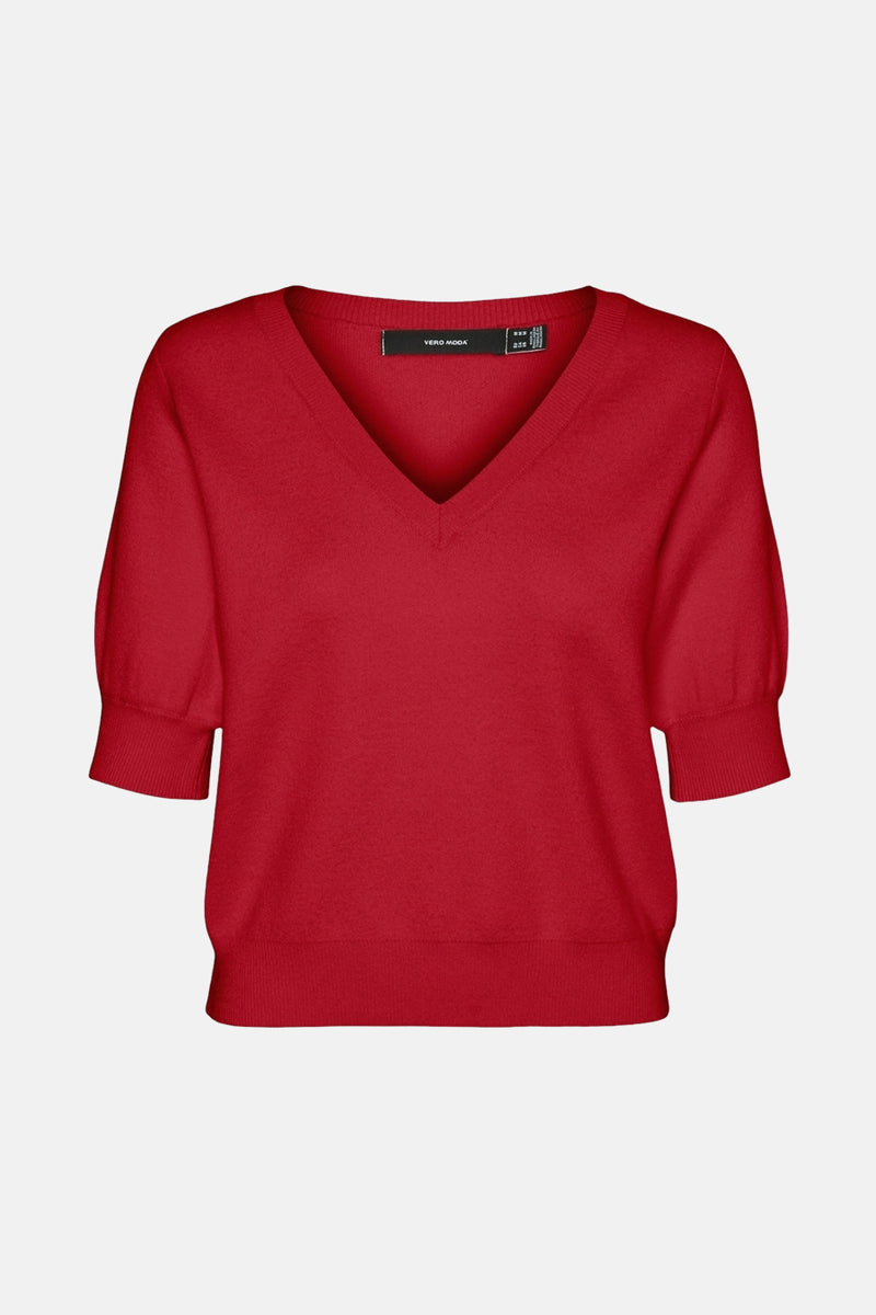 Pull col V Rouge - VERO MODA®