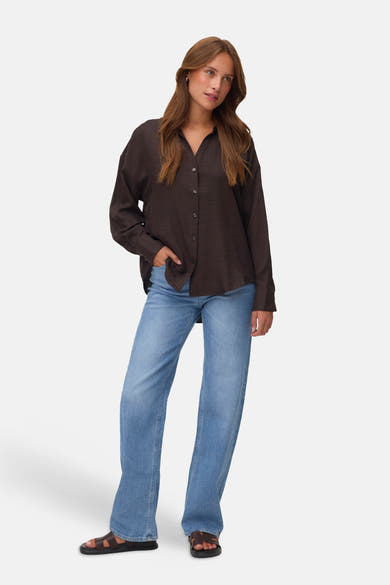 Chemisier (manches longues) brun - VERO MODA®