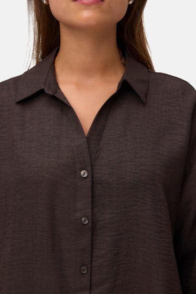 Chemisier (manches longues) brun - VERO MODA®