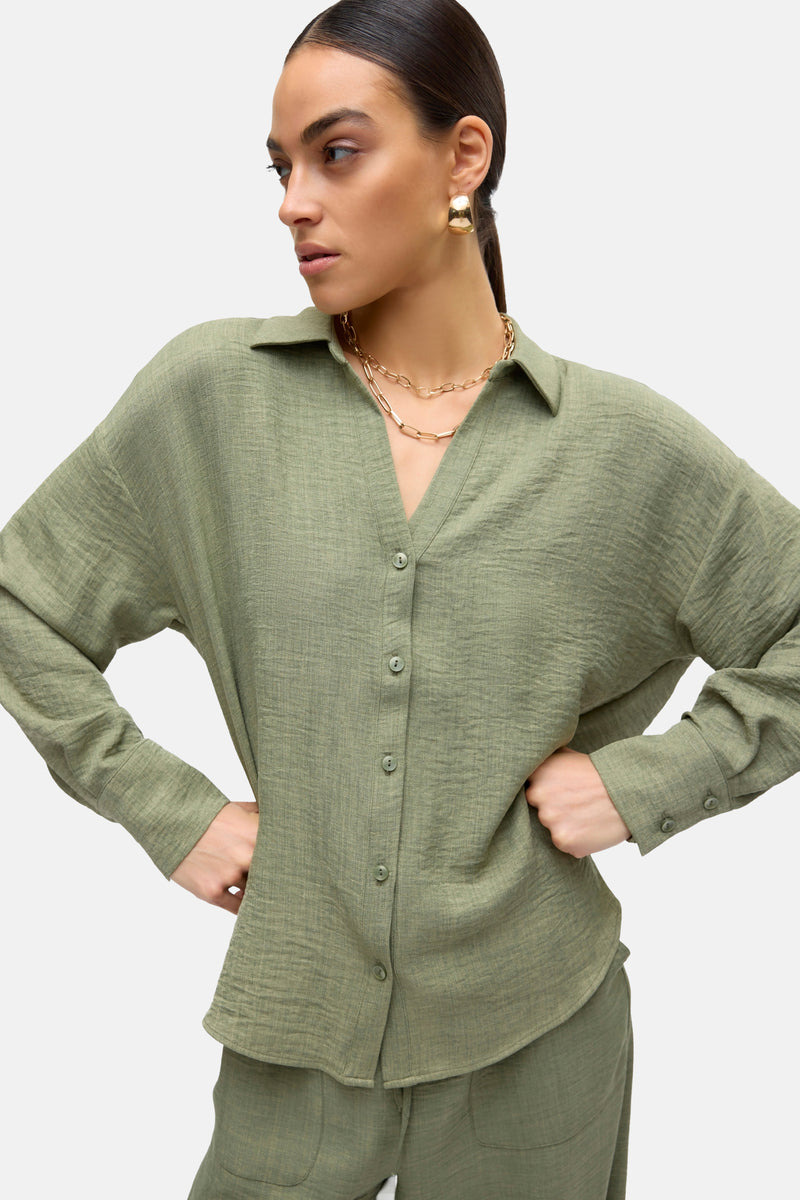 VMMELANEY QUEENY LS SHIRT WVN NOOS