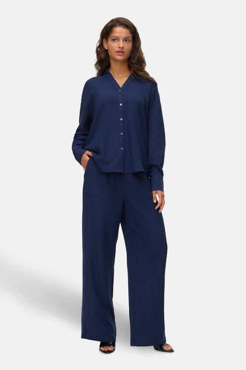 Hemd met lange mouwen - blauw