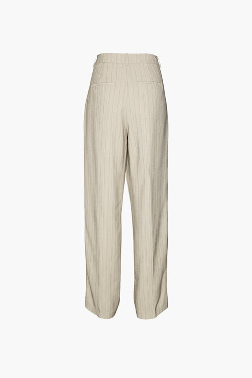 VMELI HW HERRINGBONE STRAIGHT PANTS