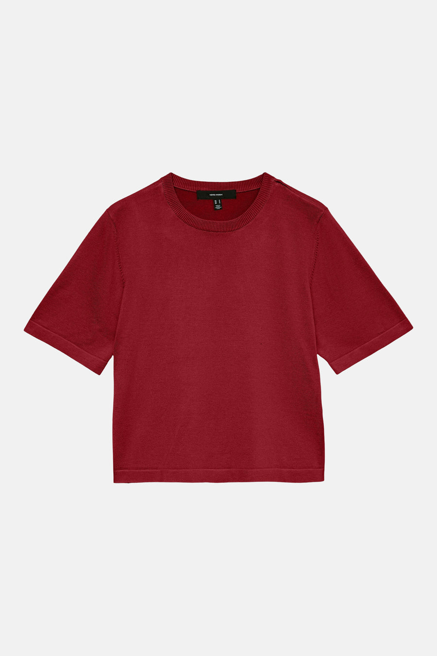 Pull col O - rouge