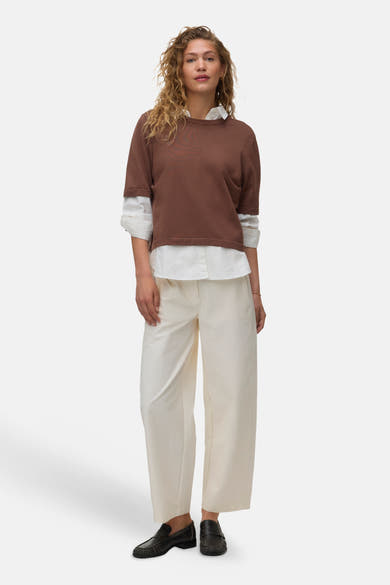 Pull col O - brun