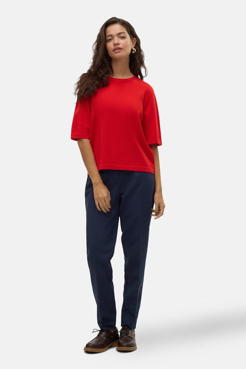 Pull col rond Rouge - VERO MODA®
