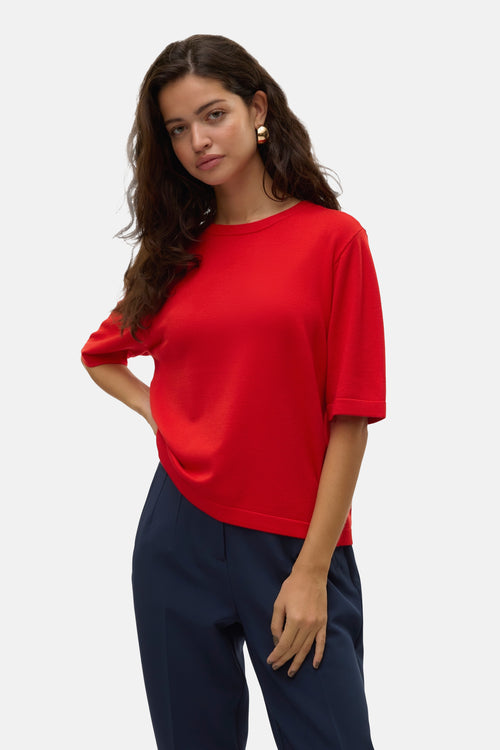 Pull col rond Rouge - VERO MODA®