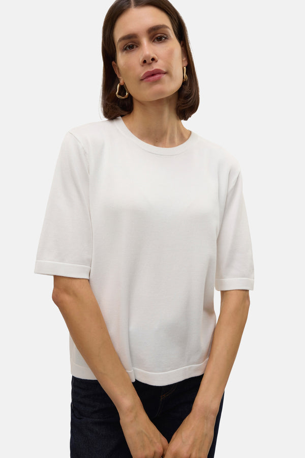 Pull col rond Blanc - VERO MODA®