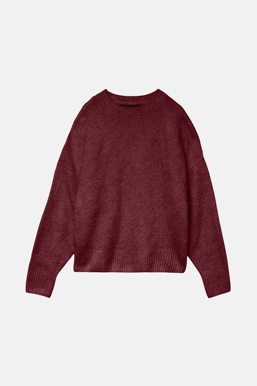 Pull à col rond - Bordeaux