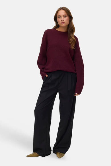 Pull col rond rouge - VERO MODA®