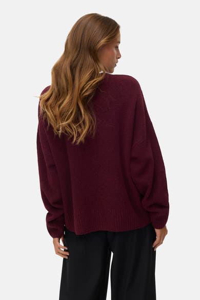 Pull col rond rouge - VERO MODA®