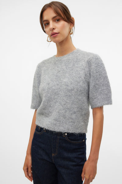 Pull col rond Gris - VERO MODA®
