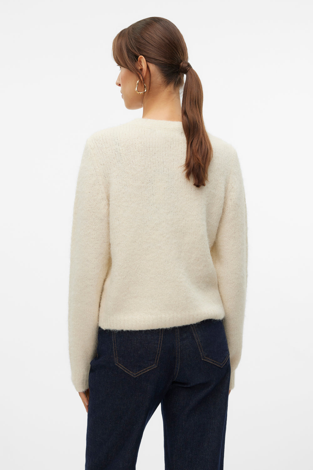 Pull col rond Écru - VERO MODA®