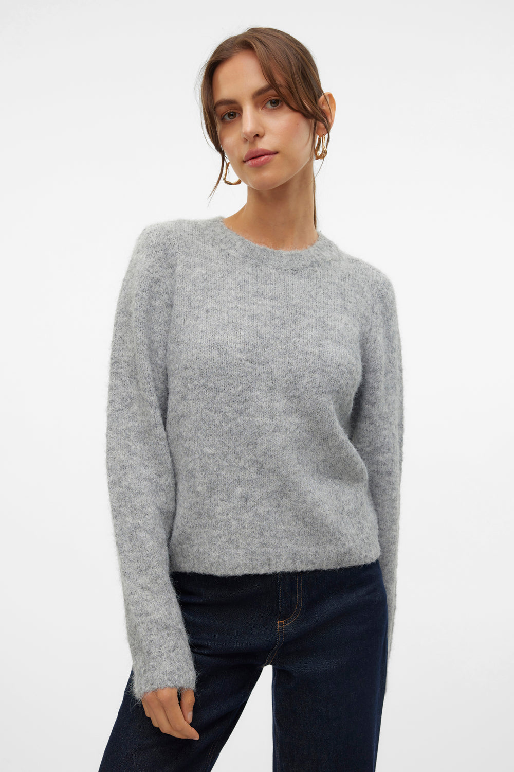 Pull col rond Gris - VERO MODA®