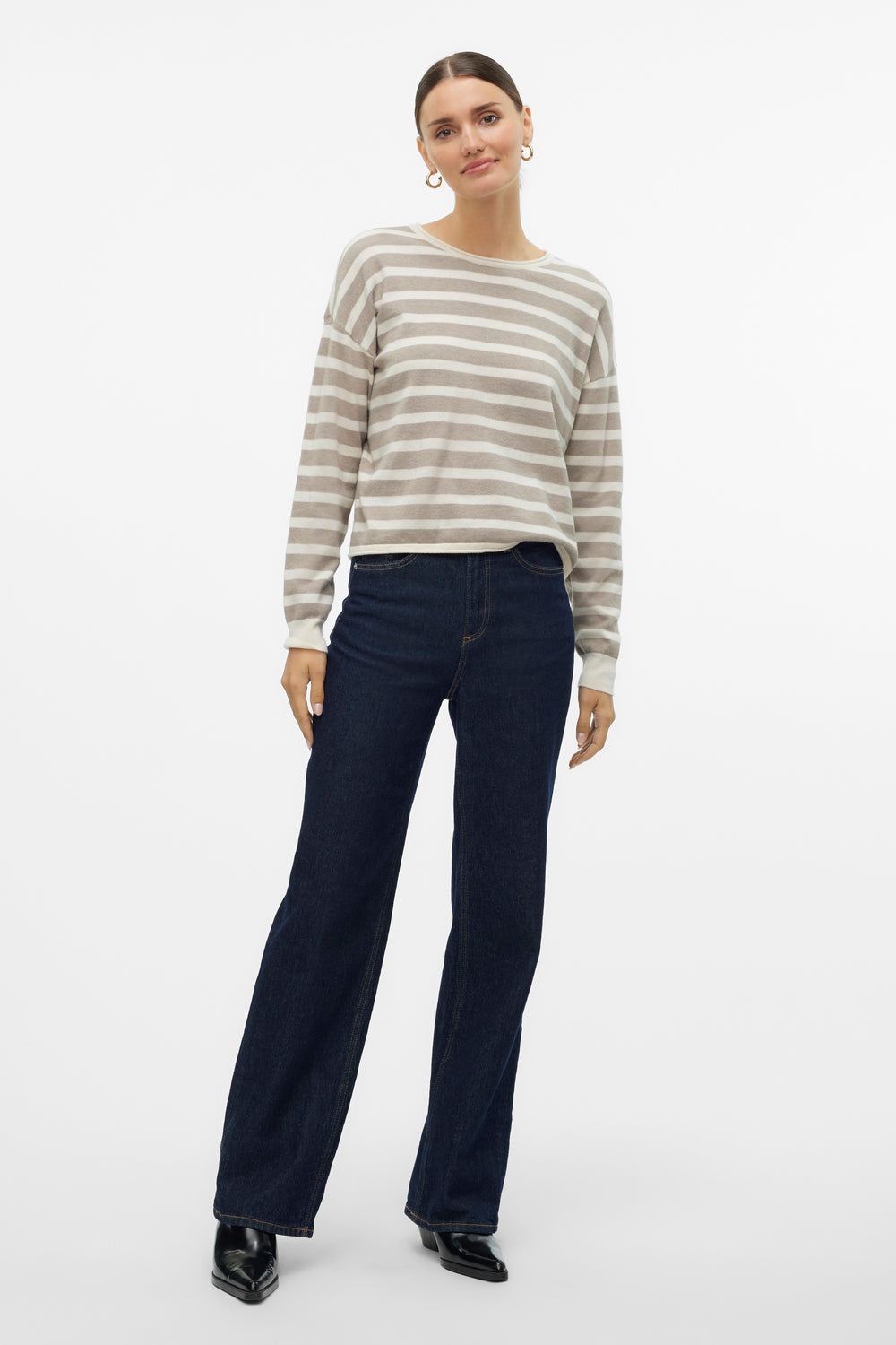 Pull col rond Beige - VERO MODA®