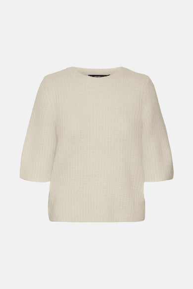 Pull col rond Écru - VERO MODA®