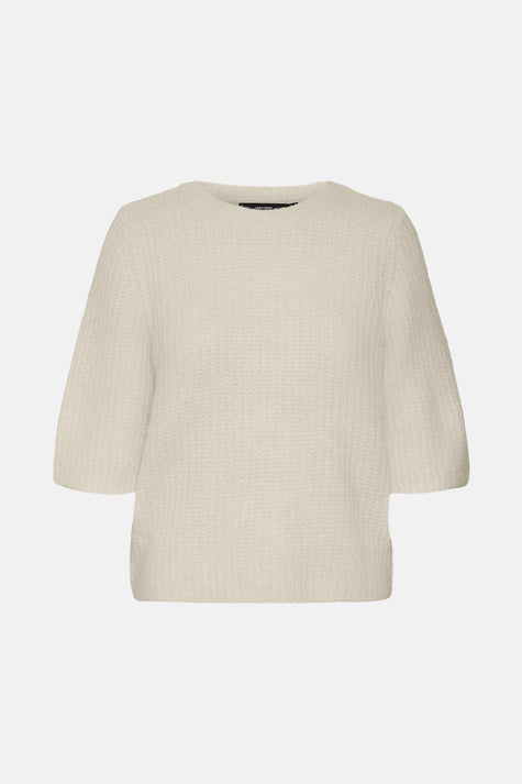 Pull col rond Écru - VERO MODA®