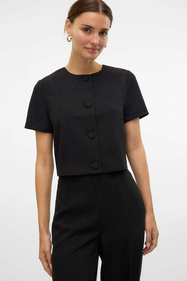 Chemisier (manches courtes) Noir - VERO MODA®