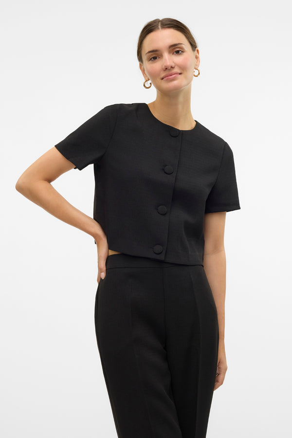 Chemisier (manches courtes) Noir - VERO MODA®