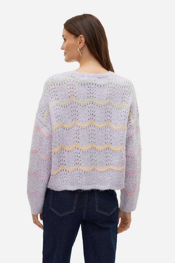 Pull col rond Mauve - VERO MODA®