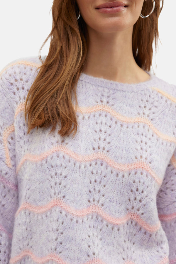 Pull col rond Mauve - VERO MODA®