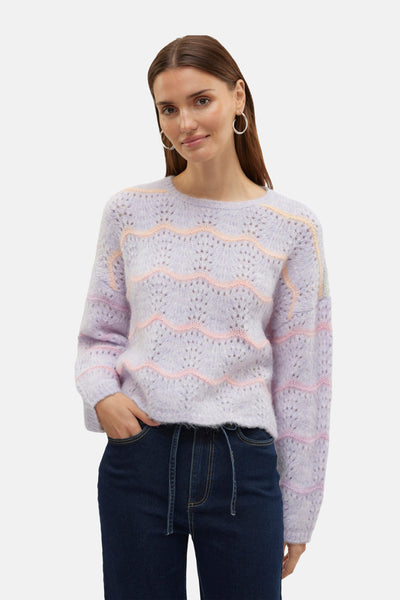 Trui met ronde hals Paars - VERO MODA®