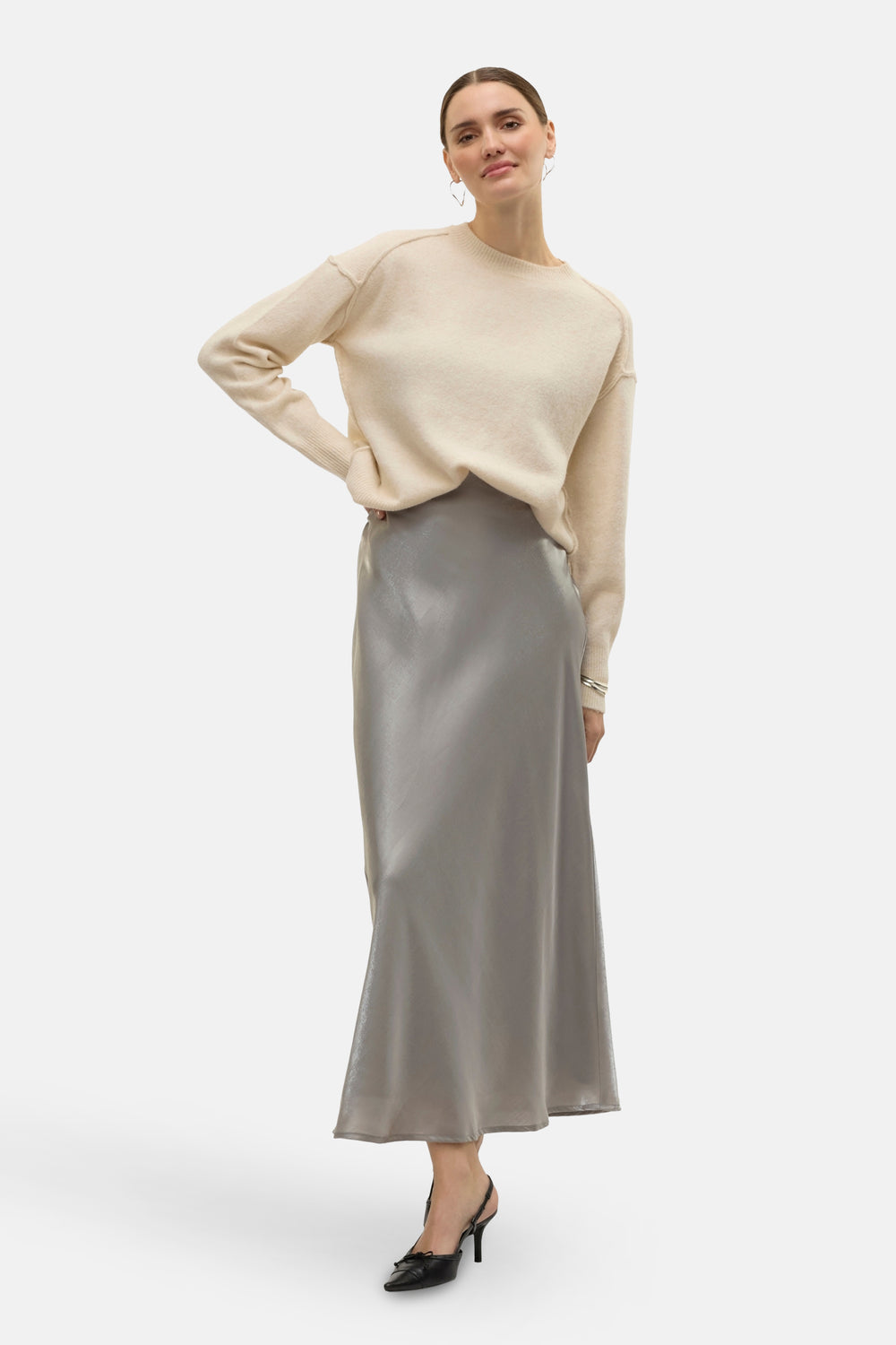 Trui met ronde hals Beige - VERO MODA®