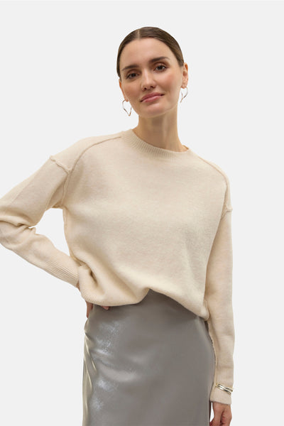 Trui met ronde hals Beige - VERO MODA®