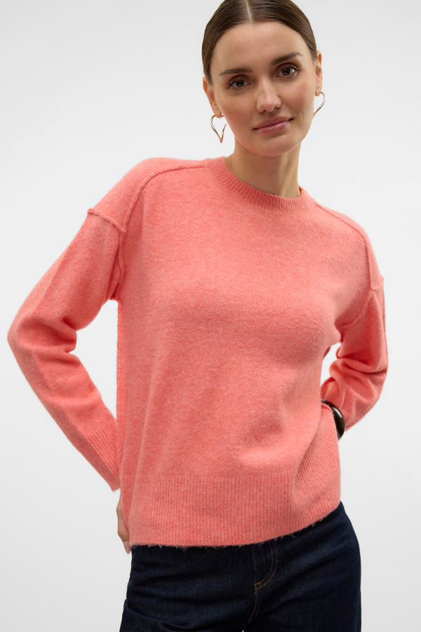 Pull col rond Orange - VERO MODA®
