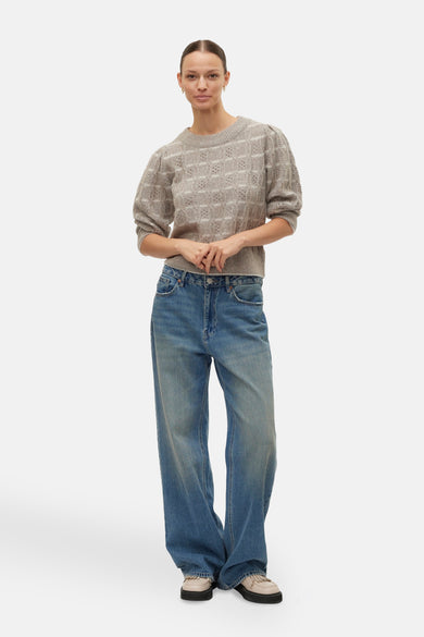 Pull col rond Brun - VERO MODA®