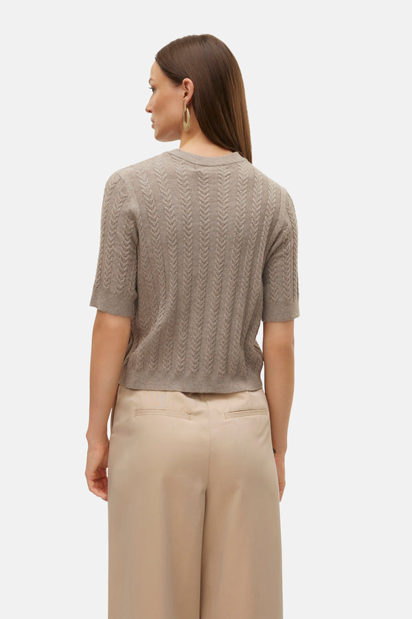 Trui met ronde hals Bruin - VERO MODA®