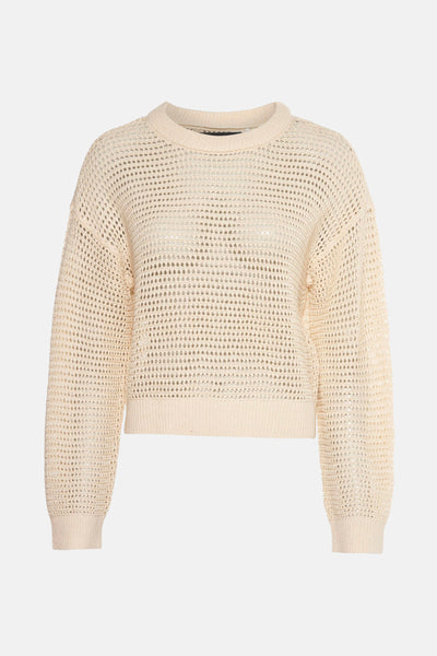Pull col rond Écru - VERO MODA®