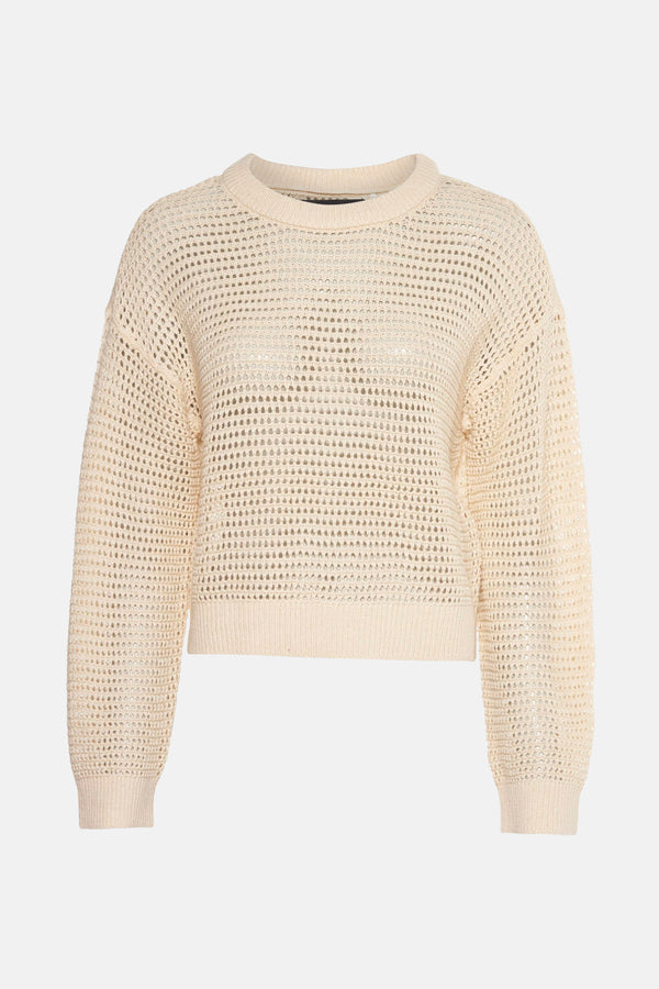 Pull col rond Beige - VERO MODA®