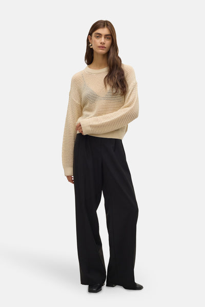Pull col rond Beige - VERO MODA®