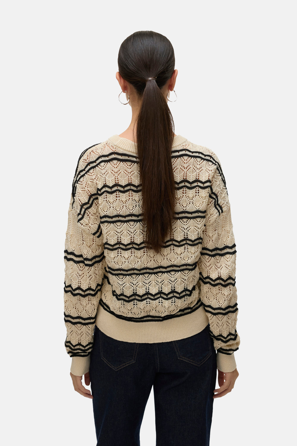 Pull col rond Écru - VERO MODA®