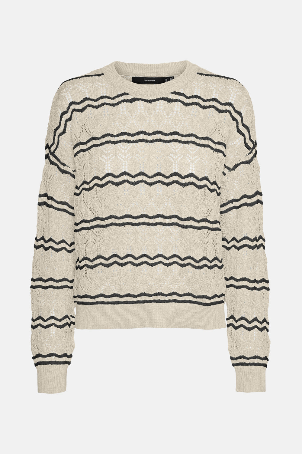 Pull col rond Écru - VERO MODA®