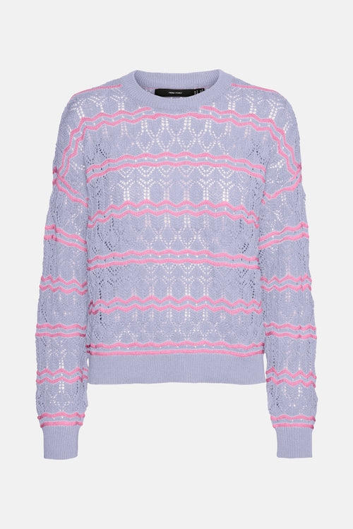 Pull à col rond - purple