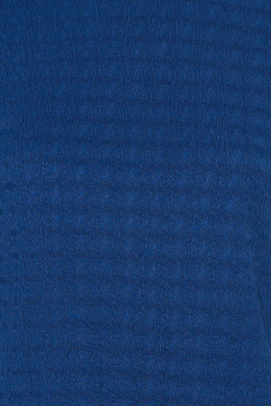 T-shirt bleu à manches courtes de VERO MODA®, texture ondulée, vue rapprochée du tissu uni