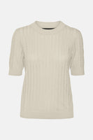 Pull col rond Écru - VERO MODA®
