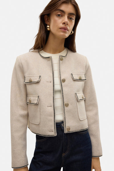 Korte jas Ecru - VERO MODA®
