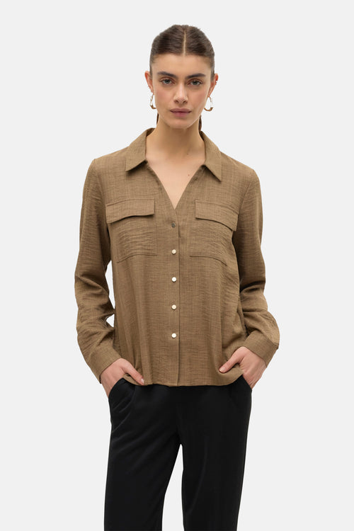 VMVICA L/S SHIRT WVN BTQ GA