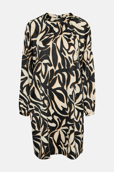 Multikleed van VERO MODA, met zwart en beige abstract patroon.