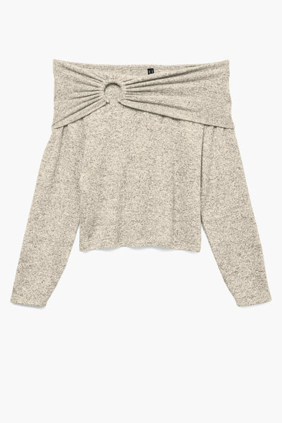 Top uni manches longues Gris - VERO MODA®