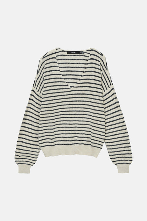 Pull col V Beige - VERO MODA®