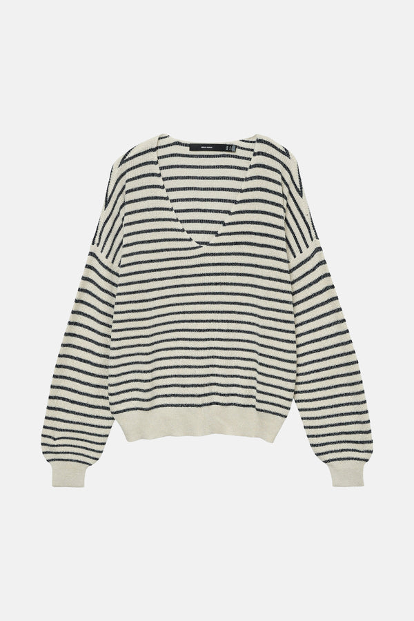 Pull col V Beige - VERO MODA®