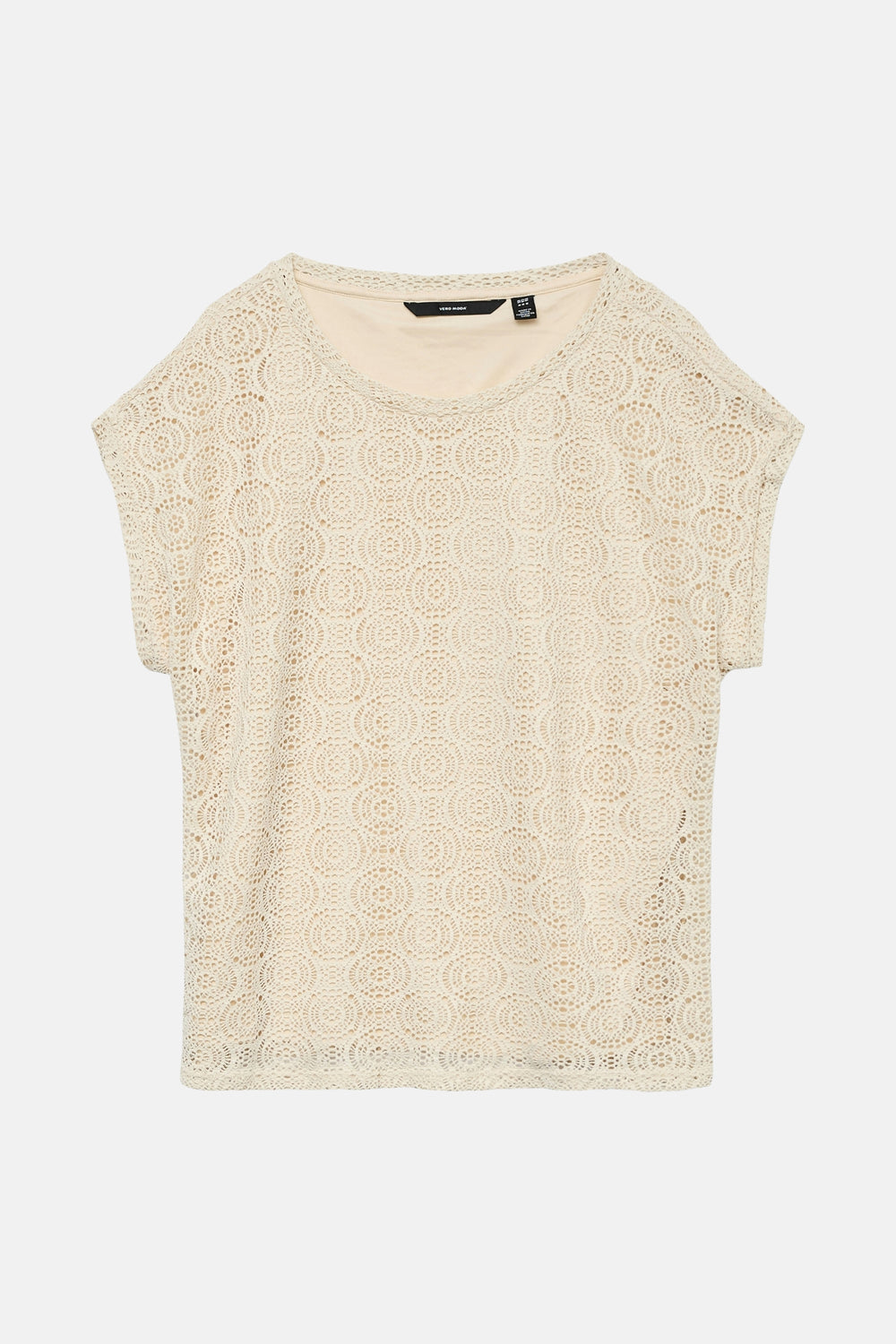 Top uni manches courtes Beige - VERO MODA®