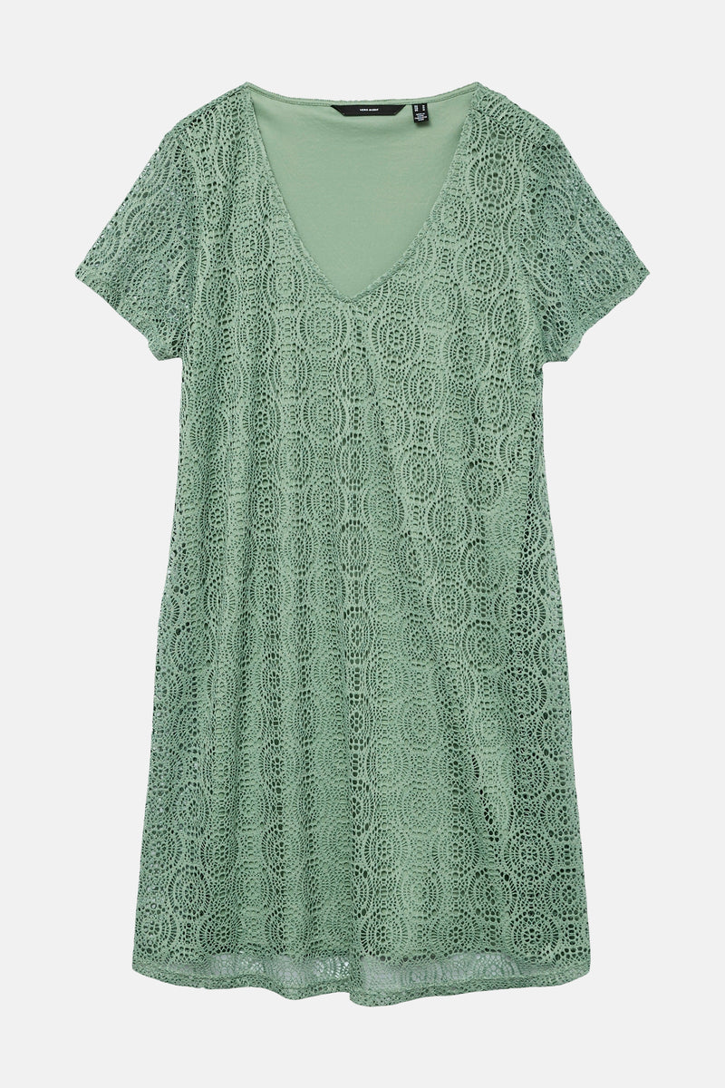 Robe à manches courtes - vert