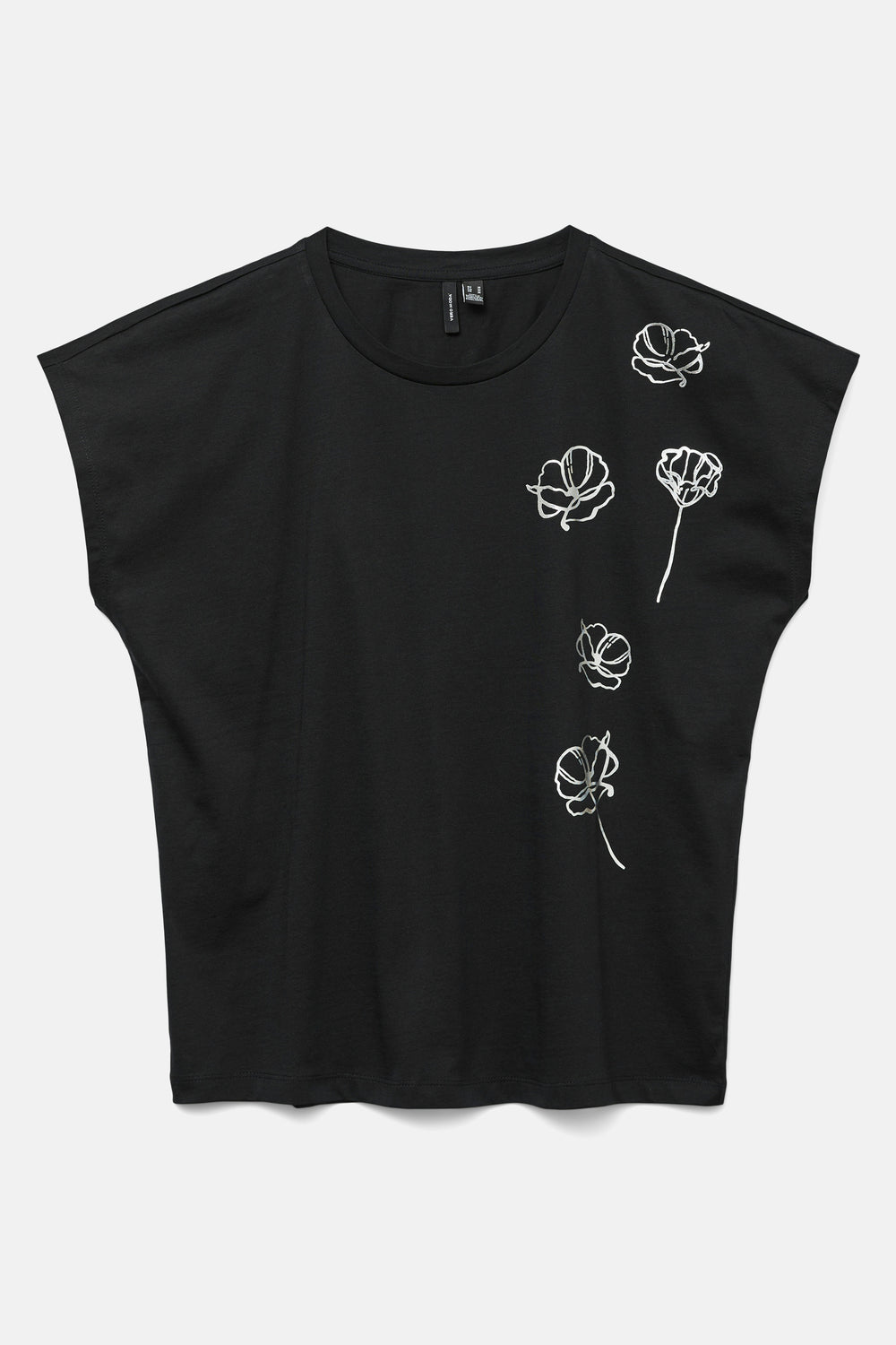 Top uni manches courtes Noir - VERO MODA®