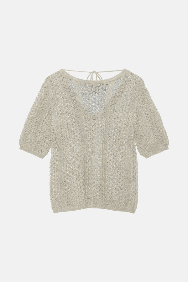 Pull col rond Beige - VERO MODA®